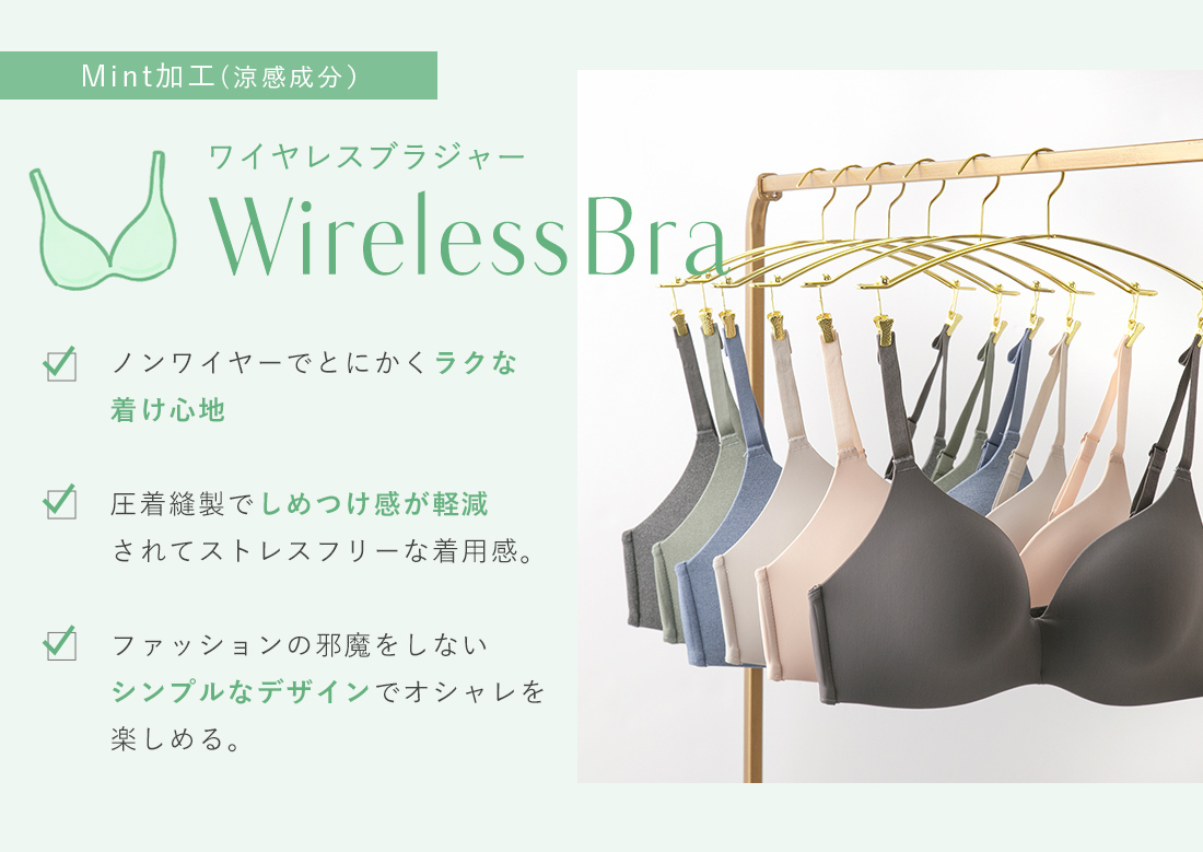 Mintのチカラ　ワイヤレスブラジャー