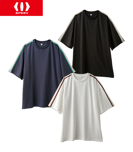 ～ラインテープがポイント～【ＳＰＥＥＶ】【アクティブスタイル】レディーススポーツカットソー商品番号：03-001-735-21～