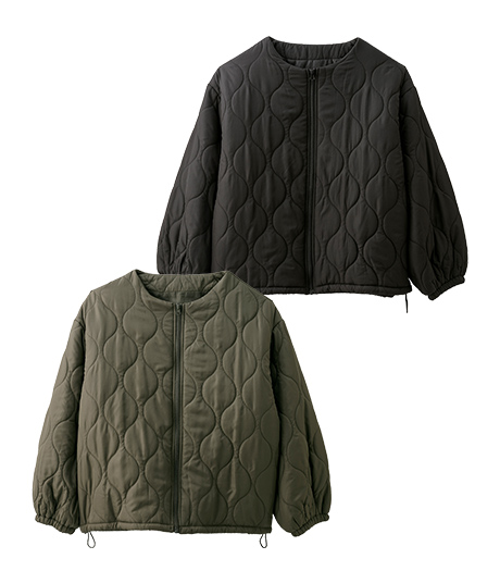 【大きなサイズ】レディース中綿ジャケットサイズ:3L・4L商品番号:07-081-411-01~