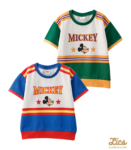 ~DISNEY の大人気キャラクターとママインフルエンサーLICSとのコラボアイテム~【LICS】【Disney】ボーイズ半袖Tシャツサイズ:110・120cm商品番号:61-705-616-21~