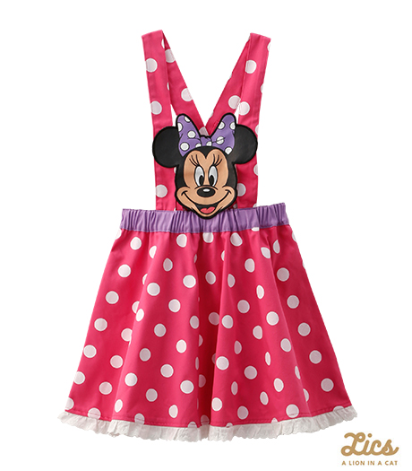 ~ママインフルエンサープロデュースブランド【LICS】から新商品登場!!~【LICS】【Disney】ガールズジャンパースカートカラー:ローズサイズ:110・120cm商品番号:62-709-309-41~43