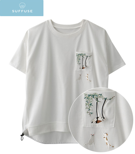 【ＳＵＦＦＵＳＥ】【今風カジュアル】レディースデザインＴシャツ商品番号：42-101-636-21～