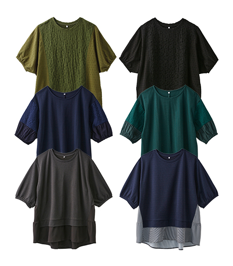 ~あなたに合う一着がきっとみつかる~【大きなサイズ】レディース着るだけで素敵に変身トップスサイズ:3L・4L商品番号:07-021-169-61~他