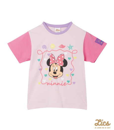 ~ママインフルエンサープロデュースブランド【LICS】から新商品登場!!~【LICS】【Disney】ガールズTシャツカラー:ピンクサイズ:110・120・130㎝商品番号:62-705-557-21~23