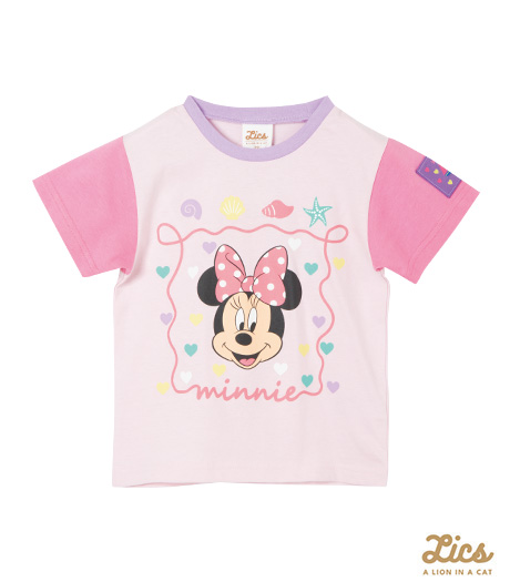 ~ママインフルエンサープロデュースブランド【LICS】から新商品登場!!~【LICS】【Disney】ベビー女の子Tシャツカラー:ピンクサイズ:80・90・100cm商品番号:63-572-141-21~23