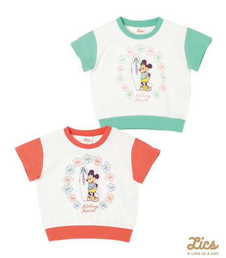 ~ママインフルエンサープロデュースブランド【LICS】から新商品登場!!~【LICS】【Disney】ベビー男の子Tシャツカラー:レッドグリーンサイズ:80・90・100cm商品番号:63-571-141-01~06