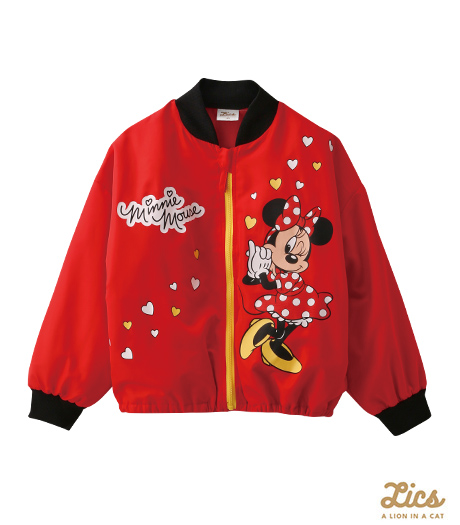～ママインフルエンサープロデュースブランド【ＬＩＣＳ】からＤｉｓｎｅｙコラボアイテム登場！！～【ＬＩＣＳ】【Ｄｉｓｎｅｙ】ガールズブルゾンカラー：レッドサイズ：110・120㎝商品番号：62-709-111-01～03
