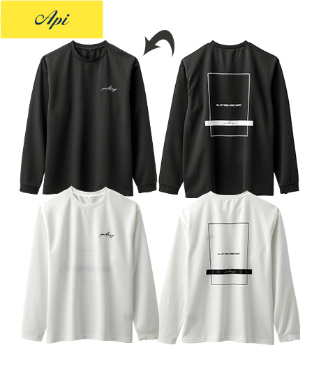 ～ヘビロテ間違いなしのシンプルロゴ～【Ａｐｉ】【トレンドスタイル】メンズポンチプリントＴシャツサイズ：M・L商品番号：51-201-204-81～