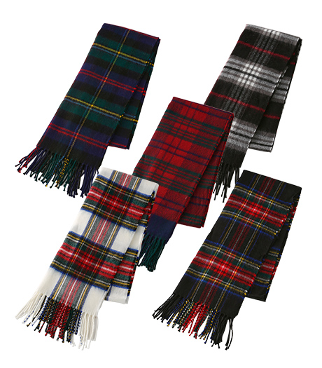 レディース日本製マフラー商品番号：33-581-005-01～05