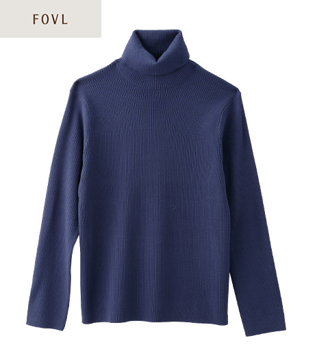 【アーバンスタイル】レディースタートルネックニットプルオーバーカラー:アイボリー、レッド、ブルー、チャコルグレー、ブラックサイズ:M・L・LL商品番号:44-521-400-01~