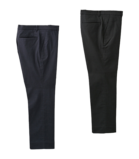 ～ビジネスでもカジュアルでも兼用出来る、セットアップ対応のボトムです！～メンズストレッチパンツカラー：ネービー・ブラックサイズ：M・L・LL商品番号：52-592-650-01～06