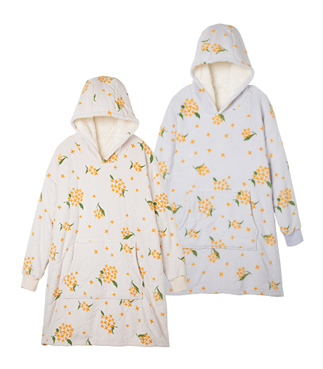 ~カレンデュラオイル加工で、うるおい保湿~【生活の木】(うるっとMoit)着る毛布商品番号:81-541-762-21~