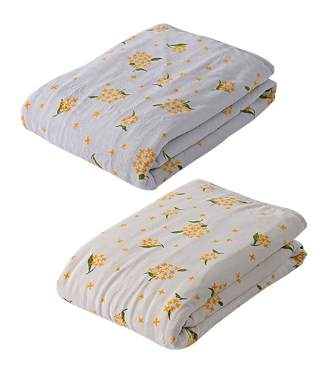 ~カレンデュラオイル加工で、うるおい保湿~【生活の木】(うるっとMoit)わた入り毛布商品番号:81-541-762-01~