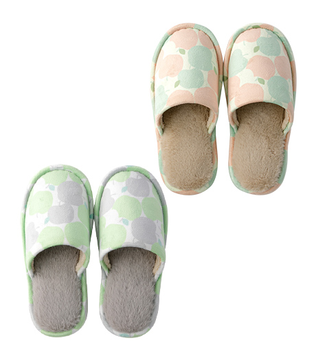 ～①発熱　②抗菌防臭　③洗える　④静音　⑤温感生地使用～【Ｇｉｎｇｅｒのチカラ】（足なり＆かかとしっかり）あったかスリッパサイズ：Mサイズ商品番号：84-601-770-41～42