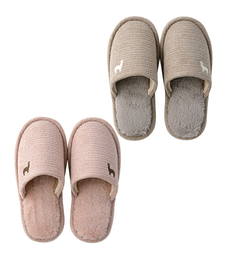 ～①発熱　②抗菌防臭　③洗える　④静音　⑤温感生地使用～【Ｇｉｎｇｅｒのチカラ】（足なり＆かかとしっかり）あったかスリッパサイズ：Mサイズ商品番号：84-601-771～01～02