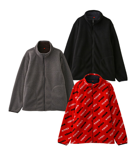 ~冬に最適な裏ボア仕様で暖かい!~【ホカロン】メンズ裏ボアフリースジャケットカラー:グレーモク・ブラック・ダイダイサイズ:M・L・LL※ダイダイ(総柄)はLサイズのみ商品番号:52-511-254-01~07