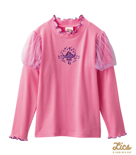 ～ママインフルエンサープロデュースブランド【ＬＩＣＳ】からディズニープリンセスアイテムが登場！！～【ＬＩＣＳ】【Ｄｉｓｎｅｙ】【ラプンツェル】ガールズプルオーバーカラー：ピンクサイズ：110・120㎝商品番号：62-705-304-61～63