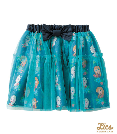 ～ママインフルエンサープロデュースブランド【ＬＩＣＳ】からディズニープリンセスアイテムが登場！！～【ＬＩＣＳ】【Ｄｉｓｎｅｙ】【アナと雪の女王】ガールズスカートカラー：グリーンサイズ：110・120㎝商品番号：62-708-304-81～83