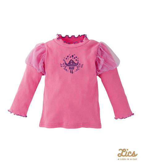 ～ママインフルエンサープロデュースブランド【ＬＩＣＳ】からディズニープリンセスアイテムが登場！！～【ＬＩＣＳ】【Ｄｉｓｎｅｙ】【ラプンツェル】ベビー女の子プルオーバーカラー：ピンクサイズ：90・100㎝商品番号：63-572-121-61～63