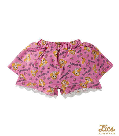 ～ママインフルエンサープロデュースブランド【ＬＩＣＳ】からディズニープリンセスアイテムが登場！！～【ＬＩＣＳ】【Ｄｉｓｎｅｙ】【ラプンツェル】ベビー女の子キュロットカラー：ピンクサイズ：90・100㎝商品番号：63-602-121-21～23