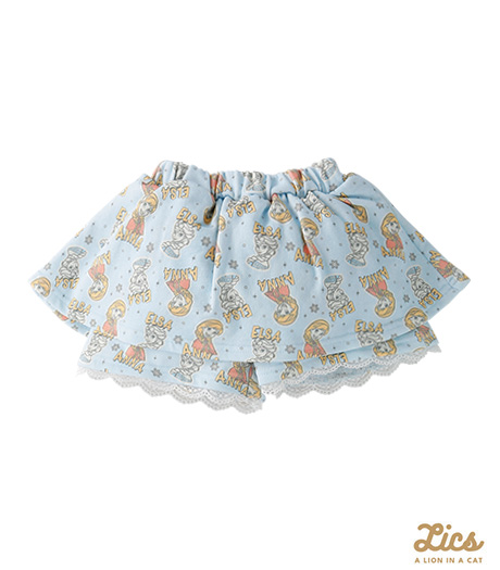 ～ママインフルエンサープロデュースブランド【ＬＩＣＳ】からディズニープリンセスアイテムが登場！！～【ＬＩＣＳ】【Ｄｉｓｎｅｙ】【アナと雪の女王】ベビー女の子キュロットカラー：サックスサイズ：90・100㎝商品番号：63-602-121-41～43