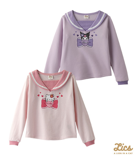 ～ママインフルエンサープロデュースブランド【ＬＩＣＳ】～【ＬＩＣＳ】【サンリオ】ガールズプルオーバーカラー：ピンクパープルサイズ：120・130㎝商品番号：62-705-319-61～66