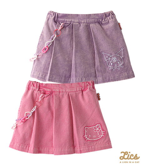 ～ママインフルエンサープロデュースブランド【ＬＩＣＳ】～【ＬＩＣＳ】【サンリオ】ガールズスカートカラー：ピンクパープルサイズ：120・130㎝商品番号：62-708-319-01～06
