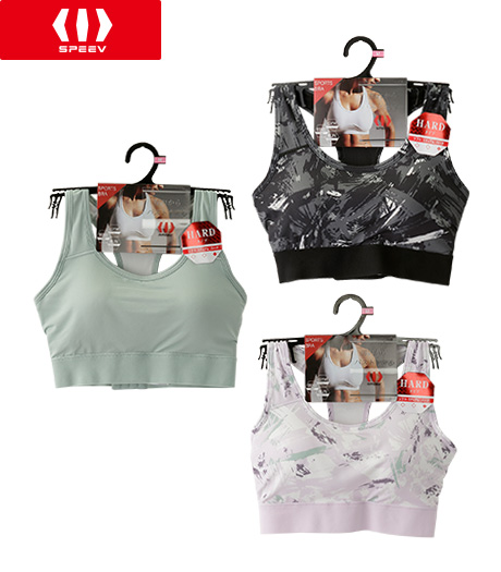 ～内蔵カップと背中のパワーネットが運動時のバストの揺れをしっかりサポート～　　　　　　　　　　　　　　　　　　　　　　　　　　　　　　　　　　　　　　　　　　　　　　【ＳＰＥＥＶ】【アクティブスタイル】（揺れからバストを守る）レディースレーサーバックスポーツブラジャーサイズ：Ｍ・Ｌ・ＬＬ商品番号：72-522-219-01～