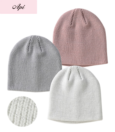 【Ａｐｉ】【トレンドスタイル】ラメ使いビーニー商品番号：33-551-601-61～63