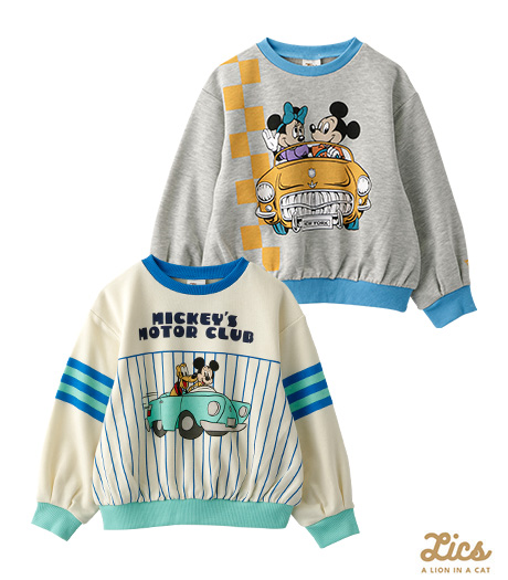 ~みんな大好き「Disney」とインフルエンサーLICSとのコラボアイテム~【LICS】【Disney】ボーイズトレーナーサイズ:110・120・130cm商品番号:61-705-009-01~61-705-009-21~