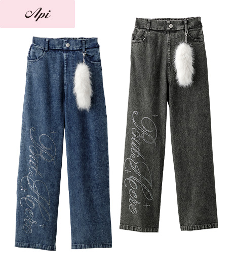 ～雑誌Ｃｕｕｇａｌモデルが着るトレンドコーデ～【Ａｐｉ】【トレンドスタイル】ガールズワイドパンツカラー：ブルーブラックサイズ：140・150㎝商品番号：62-581-302-21～26