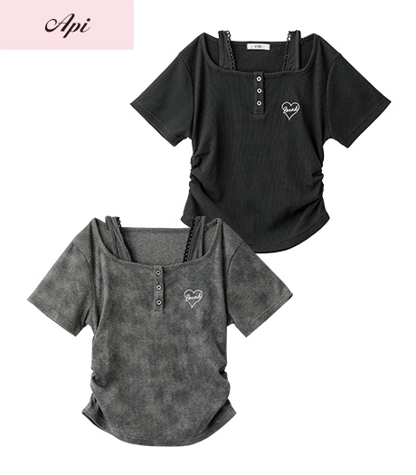 ～雑誌Ｃｕｕｇａｌモデルが着るトレンドコーデ～【Ａｐｉ】【トレンドスタイル】ガールズプルオーバーカラー：ブラックグレーサイズ：140・150・160㎝商品番号：62-523-327-01～06