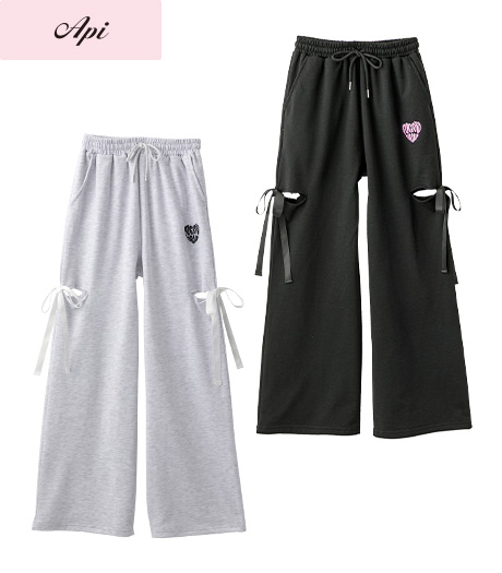 ～雑誌Ｃｕｕｇａｌモデルが着るトレンドコーデ～【Ａｐｉ】【トレンドスタイル】ガールズワイドパンツカラー：オートミールブラックサイズ：140・150・160㎝商品番号：62-581-323-01～06