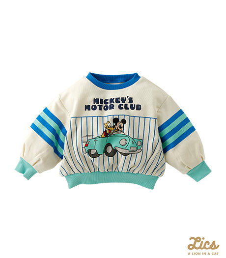 ~ママインフルエンサープロデュースブランド【LICS】からディズニーコラボアイテム登場!!~【LICS】【Disney】ベビー男の子トレーナーカラー:オフサイズ:90・100㎝商品番号:63-571-117-01~03