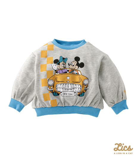 ~ママインフルエンサープロデュースブランド【LICS】からディズニーコラボアイテム登場!!~【LICS】【Disney】ベビー男の子トレーナーカラー:グレーサイズ:90・100㎝商品番号:63-571-117-21~23