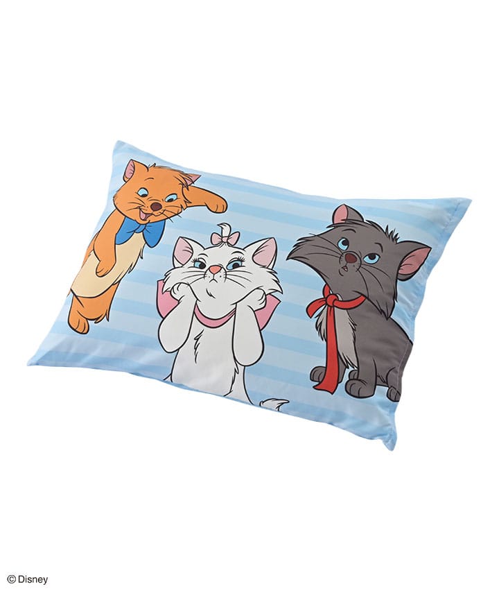 【Ｄｉｓｎｅｙ】（おしゃれキャット）カバー付き枕サイズ：４３×６３㎝商品番号：81-612-466-21～