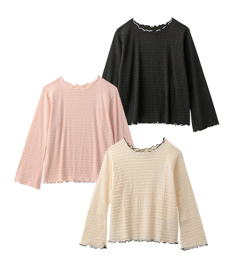 【大きなサイズ】レディースプルオーバーサイズ：3L・4L商品番号：07-021-404-01～