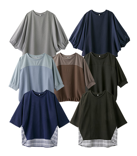 ～シンプルなのに印象的。着るだけで、毎日がちょっと特別に。～【大きなサイズ】レディース着るだけでステキに変身トップスサイズ：3L・4L商品番号：07-021-250-61～･81～他