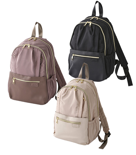 ～大容量◎使い勝手◎～１１ポケット付き２層リュック商品番号：32-512-416-41~