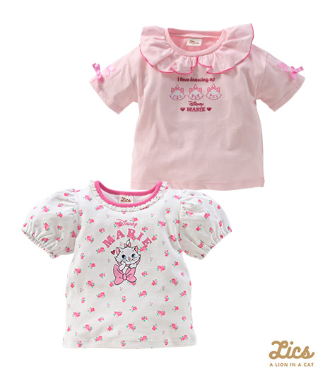 ～ママインフルエンサープロデュースブランド【ＬＩＣＳ】から、マリーが新登場！！～【ＬＩＣＳ】【Ｄｉｓｎｅｙ】【マリー】ベビー女の子カットソーカラー：ピンクオフサイズ：90・100㎝商品番号：63-572-116-01～23