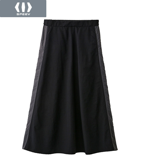 ～ラインが入ったスポーツテイストのスカート～【ＳＰＥＥＶ】【スポーツカジュアル】レディース　ライン入りスカートカラー：ブラックサイズ：M/L商品番号：03-006-103-41～