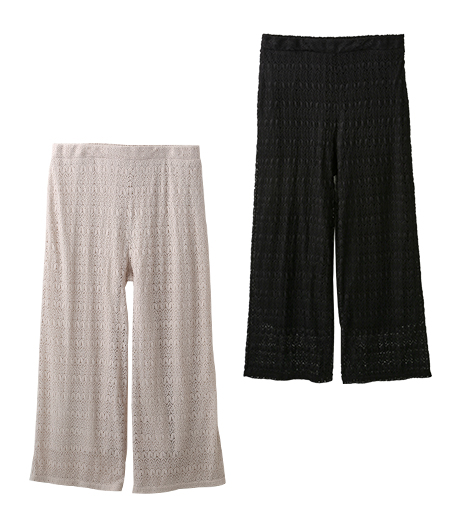 【大きなサイズ】レディースレースパンツサイズ：3L・4L商品番号：07-131-812-01～