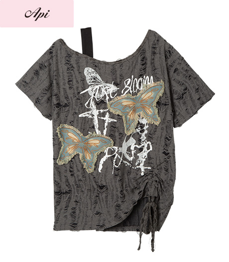 【Ａｐｉ】【トレンドスタイル】レディースデザインカットソー商品番号：41-101-510-61～