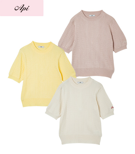 【Ａｐｉ】【トレンドスタイル】レディースニットプルオーバー商品番号：41-102-240-01～