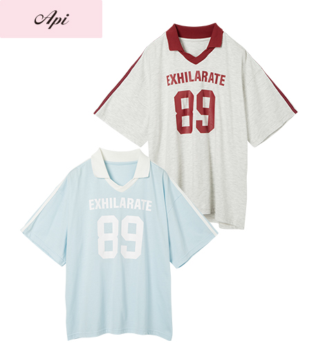 ～雑誌Ｃｕｕｇａｌモデルが着るトレンドコーデ～【Ａｐｉ】【トレンドスタイル】ガールズＴシャツカラー：オートミールサックスサイズ：140・150・160㎝商品番号：62-523-327-61～66