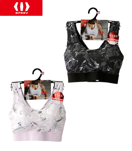 ～内蔵カップと背中のパワーネットが運動時のバストの揺れをしっかりサポート～　　　　　　　　　　　　　　　　　　　　　　　　　　　　　　　　　　　　　　　　　　　　　　【ＳＰＥＥＶ】【アクティブスタイル】（揺れからバストを守る）レディースバッククロススポーツブラジャーサイズ：Ｍ・Ｌ・ＬＬ商品番号：72-522-219-21～