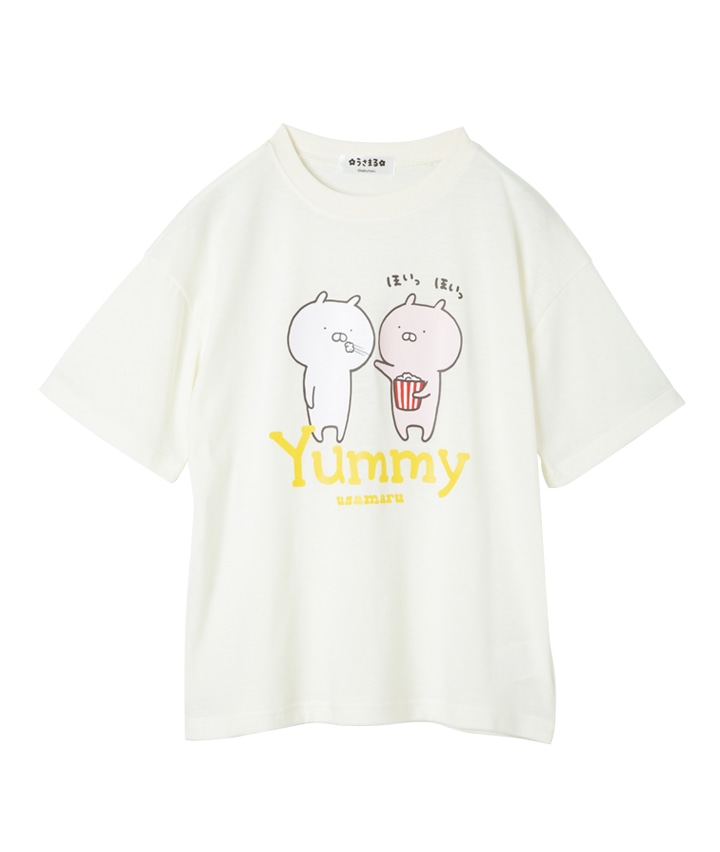 【うさまる】ガールズ半袖Tシャツサイズ:140㎝ / 150㎝商品番号:62-523-317-41~