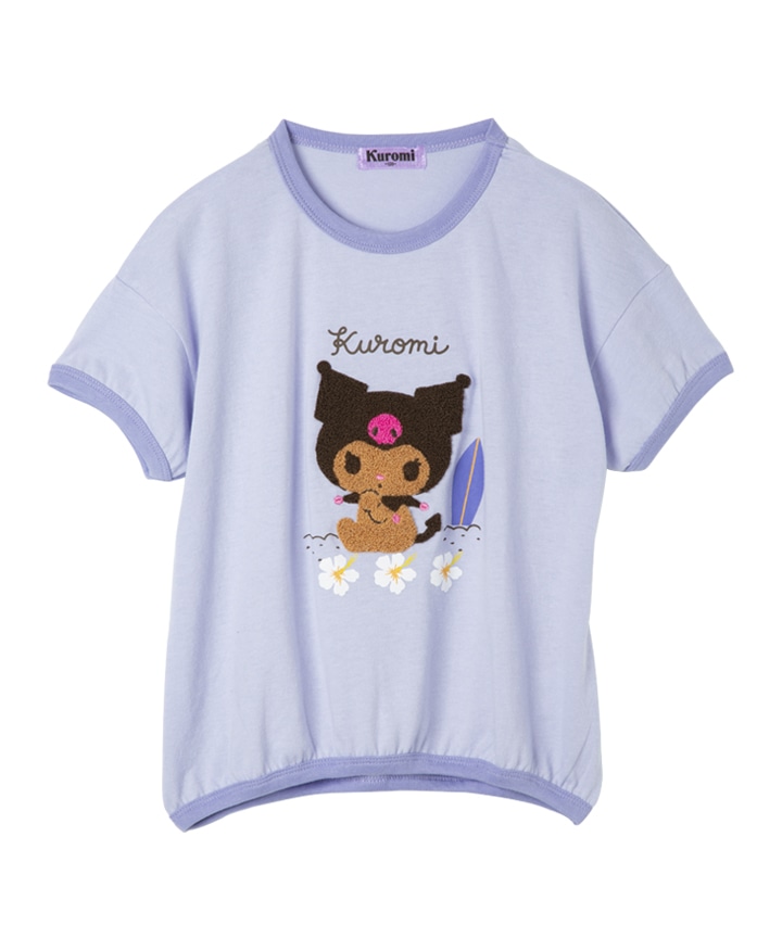 【サンリオキャラクターズ】(クロミ)ガールズサガラ刺しゅうTシャツサイズ:110㎝ / 120㎝ / 130㎝商品番号:62-705-341-01~