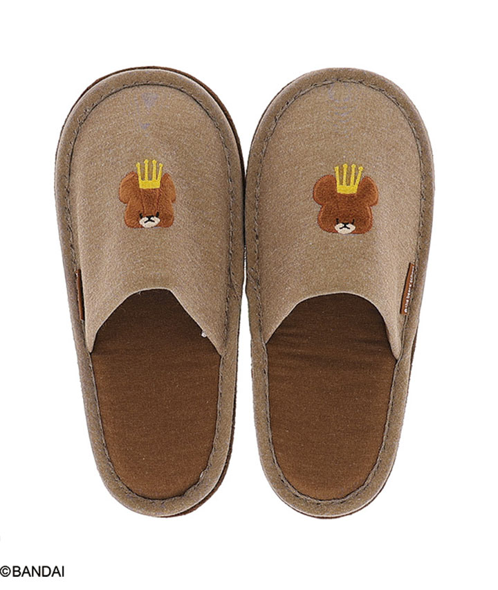 【くまのがっこう】ジャッキー 刺しゅうスリッパサイズ:22~24㎝商品番号:84-601-319-61~