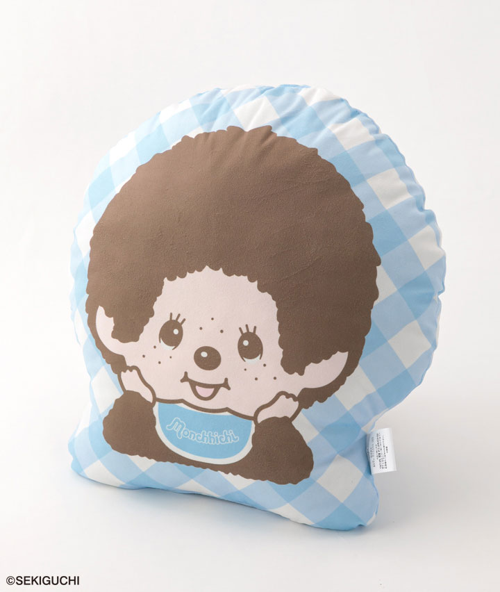 【モンチッチ】ダイカットクッションＡサイズ：４６×４４㎝商品番号：84-591-868-01～